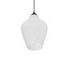 GLOBOSTAR® SKLO 206-0023 Μοντέρνο Κρεμαστό Φωτιστικό Οροφής με Ντουί 1 x E27 AC 220-240V IP20 – Λευκό – Μ22 x Π22 x Υ31cm