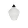 GLOBOSTAR® SKLO 206-0023 Μοντέρνο Κρεμαστό Φωτιστικό Οροφής με Ντουί 1 x E27 AC 220-240V IP20 – Λευκό – Μ22 x Π22 x Υ31cm
