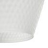 GLOBOSTAR® SKLO 206-0023 Μοντέρνο Κρεμαστό Φωτιστικό Οροφής με Ντουί 1 x E27 AC 220-240V IP20 – Λευκό – Μ22 x Π22 x Υ31cm