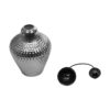 GLOBOSTAR® SKLO 206-0024 Μοντέρνο Κρεμαστό Φωτιστικό Οροφής με Ντουί 1 x E27 AC 220-240V IP20 – Μαύρο Φιμέ – Μ22 x Π22 x Υ31cm