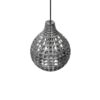 GLOBOSTAR® BASTIK 206-0026 Μοντέρνο Κρεμαστό Φωτιστικό Οροφής με Ντουί 1 x E27 AC 220-240V IP20 – Μαύρο Φιμέ – Μ22 x Π22 x Υ26cm
