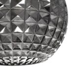 GLOBOSTAR® BASTIK 206-0026 Μοντέρνο Κρεμαστό Φωτιστικό Οροφής με Ντουί 1 x E27 AC 220-240V IP20 – Μαύρο Φιμέ – Μ22 x Π22 x Υ26cm
