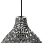 GLOBOSTAR® BASTIK 206-0026 Μοντέρνο Κρεμαστό Φωτιστικό Οροφής με Ντουί 1 x E27 AC 220-240V IP20 – Μαύρο Φιμέ – Μ22 x Π22 x Υ26cm