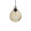 GLOBOSTAR® BASTIK 206-0027 Μοντέρνο Κρεμαστό Φωτιστικό Οροφής με Ντουί 1 x E27 AC 220-240V IP20 – Mελί – Μ22 x Π22 x Υ26cm