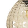 GLOBOSTAR® BASTIK 206-0027 Μοντέρνο Κρεμαστό Φωτιστικό Οροφής με Ντουί 1 x E27 AC 220-240V IP20 – Mελί – Μ22 x Π22 x Υ26cm
