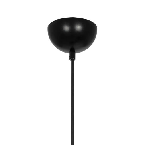 GLOBOSTAR® CORTE 206-0028 Μοντέρνο Κρεμαστό Φωτιστικό Οροφής με Ντουί 1 x E27 AC 220-240V IP20 – Μαύρο Φιμέ – Μ25 x Π25 x Υ30cm