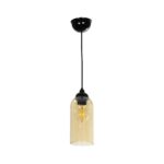 GLOBOSTAR® TUBE 206-0031 Μοντέρνο Κρεμαστό Φωτιστικό Οροφής με Ντουί 1 x E27 AC 220-240V IP20 – Mελί – Μ10 x Π10 x Υ24cm