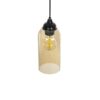 GLOBOSTAR® TUBE 206-0031 Μοντέρνο Κρεμαστό Φωτιστικό Οροφής με Ντουί 1 x E27 AC 220-240V IP20 – Mελί – Μ10 x Π10 x Υ24cm