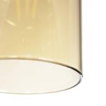GLOBOSTAR® TUBE 206-0031 Μοντέρνο Κρεμαστό Φωτιστικό Οροφής με Ντουί 1 x E27 AC 220-240V IP20 – Mελί – Μ10 x Π10 x Υ24cm