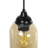 GLOBOSTAR® TUBE 206-0031 Μοντέρνο Κρεμαστό Φωτιστικό Οροφής με Ντουί 1 x E27 AC 220-240V IP20 – Mελί – Μ10 x Π10 x Υ24cm