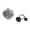 GLOBOSTAR® OVOCE 206-0032 Μοντέρνο Κρεμαστό Φωτιστικό Οροφής με Ντουί 1 x E27 AC 220-240V IP20 – Μαύρο Φιμέ – Μ20 x Π20 x Υ22cm