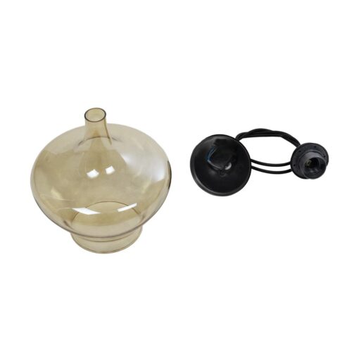 GLOBOSTAR® OVOCE 206-0033 Μοντέρνο Κρεμαστό Φωτιστικό Οροφής με Ντουί 1 x E27 AC 220-240V IP20 – Mελί – Μ20 x Π20 x Υ22cm