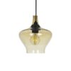 GLOBOSTAR® OVOCE 206-0033 Μοντέρνο Κρεμαστό Φωτιστικό Οροφής με Ντουί 1 x E27 AC 220-240V IP20 – Mελί – Μ20 x Π20 x Υ22cm