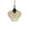 GLOBOSTAR® OVOCE 206-0033 Μοντέρνο Κρεμαστό Φωτιστικό Οροφής με Ντουί 1 x E27 AC 220-240V IP20 – Mελί – Μ20 x Π20 x Υ22cm
