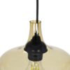 GLOBOSTAR® OVOCE 206-0033 Μοντέρνο Κρεμαστό Φωτιστικό Οροφής με Ντουί 1 x E27 AC 220-240V IP20 – Mελί – Μ20 x Π20 x Υ22cm