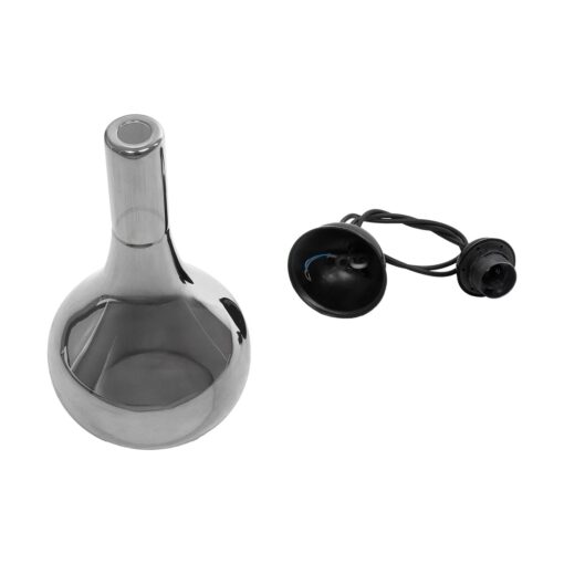 GLOBOSTAR® ΤΟΝΕ 206-0034 Μοντέρνο Κρεμαστό Φωτιστικό Οροφής με Ντουί 1 x E27 AC 220-240V IP20 – Μαύρο Φιμέ – Μ20 x Π20 x Υ36cm