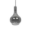 GLOBOSTAR® ΤΟΝΕ 206-0034 Μοντέρνο Κρεμαστό Φωτιστικό Οροφής με Ντουί 1 x E27 AC 220-240V IP20 – Μαύρο Φιμέ – Μ20 x Π20 x Υ36cm
