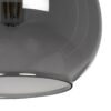GLOBOSTAR® ΤΟΝΕ 206-0034 Μοντέρνο Κρεμαστό Φωτιστικό Οροφής με Ντουί 1 x E27 AC 220-240V IP20 – Μαύρο Φιμέ – Μ20 x Π20 x Υ36cm
