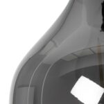 GLOBOSTAR® ΤΟΝΕ 206-0034 Μοντέρνο Κρεμαστό Φωτιστικό Οροφής με Ντουί 1 x E27 AC 220-240V IP20 – Μαύρο Φιμέ – Μ20 x Π20 x Υ36cm