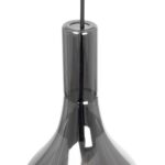 GLOBOSTAR® ΤΟΝΕ 206-0034 Μοντέρνο Κρεμαστό Φωτιστικό Οροφής με Ντουί 1 x E27 AC 220-240V IP20 – Μαύρο Φιμέ – Μ20 x Π20 x Υ36cm