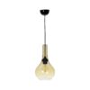 GLOBOSTAR® ΤΟΝΕ 206-0035 Μοντέρνο Κρεμαστό Φωτιστικό Οροφής με Ντουί 1 x E27 AC 220-240V IP20 – Mελί – Μ20 x Π20 x Υ36cm