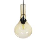 GLOBOSTAR® ΤΟΝΕ 206-0035 Μοντέρνο Κρεμαστό Φωτιστικό Οροφής με Ντουί 1 x E27 AC 220-240V IP20 – Mελί – Μ20 x Π20 x Υ36cm