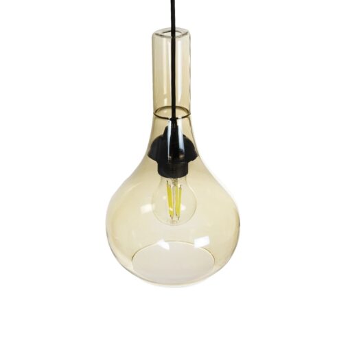 GLOBOSTAR® ΤΟΝΕ 206-0035 Μοντέρνο Κρεμαστό Φωτιστικό Οροφής με Ντουί 1 x E27 AC 220-240V IP20 – Mελί – Μ20 x Π20 x Υ36cm