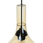 GLOBOSTAR® ΤΟΝΕ 206-0035 Μοντέρνο Κρεμαστό Φωτιστικό Οροφής με Ντουί 1 x E27 AC 220-240V IP20 – Mελί – Μ20 x Π20 x Υ36cm