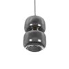 GLOBOSTAR® PIAGE 206-0036 Μοντέρνο Κρεμαστό Φωτιστικό Οροφής με Ντουί 1 x E27 AC 220-240V IP20 – Μαύρο Φιμέ – Μ18 x Π18 x Υ31cm