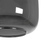 GLOBOSTAR® PIAGE 206-0036 Μοντέρνο Κρεμαστό Φωτιστικό Οροφής με Ντουί 1 x E27 AC 220-240V IP20 – Μαύρο Φιμέ – Μ18 x Π18 x Υ31cm