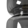 GLOBOSTAR® PIAGE 206-0036 Μοντέρνο Κρεμαστό Φωτιστικό Οροφής με Ντουί 1 x E27 AC 220-240V IP20 – Μαύρο Φιμέ – Μ18 x Π18 x Υ31cm