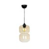GLOBOSTAR® PIAGE 206-0037 Μοντέρνο Κρεμαστό Φωτιστικό Οροφής με Ντουί 1 x E27 AC 220-240V IP20 – Mελί – Μ17 x Π17 x Υ25cm