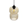 GLOBOSTAR® PIAGE 206-0037 Μοντέρνο Κρεμαστό Φωτιστικό Οροφής με Ντουί 1 x E27 AC 220-240V IP20 – Mελί – Μ17 x Π17 x Υ25cm