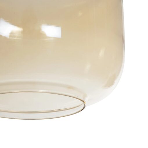 GLOBOSTAR® PIAGE 206-0037 Μοντέρνο Κρεμαστό Φωτιστικό Οροφής με Ντουί 1 x E27 AC 220-240V IP20 – Mελί – Μ17 x Π17 x Υ25cm