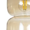 GLOBOSTAR® PIAGE 206-0037 Μοντέρνο Κρεμαστό Φωτιστικό Οροφής με Ντουί 1 x E27 AC 220-240V IP20 – Mελί – Μ17 x Π17 x Υ25cm