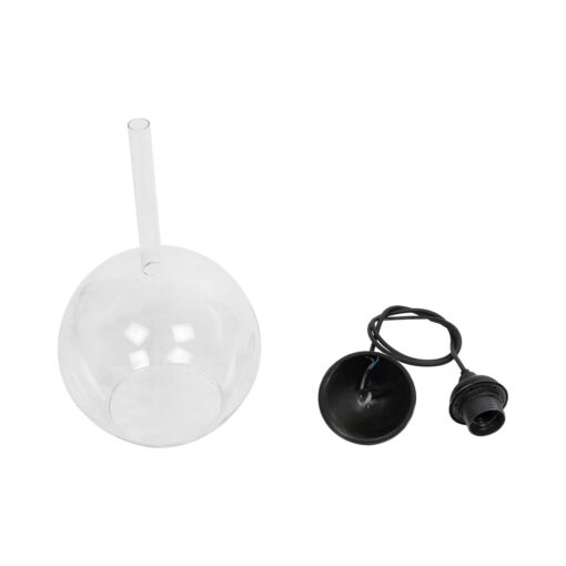 GLOBOSTAR® BALU 206-0038 Μοντέρνο Κρεμαστό Φωτιστικό Οροφής με Ντουί 1 x E27 AC 220-240V IP20 – Διάφανο – Μ20 x Π20 x Υ18cm