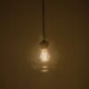 GLOBOSTAR® BALU 206-0038 Μοντέρνο Κρεμαστό Φωτιστικό Οροφής με Ντουί 1 x E27 AC 220-240V IP20 – Διάφανο – Μ20 x Π20 x Υ18cm
