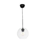 GLOBOSTAR® BALU 206-0038 Μοντέρνο Κρεμαστό Φωτιστικό Οροφής με Ντουί 1 x E27 AC 220-240V IP20 – Διάφανο – Μ20 x Π20 x Υ18cm