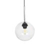 GLOBOSTAR® BALU 206-0038 Μοντέρνο Κρεμαστό Φωτιστικό Οροφής με Ντουί 1 x E27 AC 220-240V IP20 – Διάφανο – Μ20 x Π20 x Υ18cm
