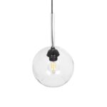 GLOBOSTAR® BALU 206-0038 Μοντέρνο Κρεμαστό Φωτιστικό Οροφής με Ντουί 1 x E27 AC 220-240V IP20 – Διάφανο – Μ20 x Π20 x Υ18cm