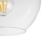 GLOBOSTAR® BALU 206-0038 Μοντέρνο Κρεμαστό Φωτιστικό Οροφής με Ντουί 1 x E27 AC 220-240V IP20 – Διάφανο – Μ20 x Π20 x Υ18cm