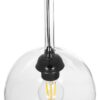GLOBOSTAR® BALU 206-0038 Μοντέρνο Κρεμαστό Φωτιστικό Οροφής με Ντουί 1 x E27 AC 220-240V IP20 – Διάφανο – Μ20 x Π20 x Υ18cm