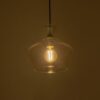 GLOBOSTAR® BALU 206-0039 Μοντέρνο Κρεμαστό Φωτιστικό Οροφής με Ντουί 1 x E27 AC 220-240V IP20 – Διάφανο – Μ22 x Π22 x Υ22cm
