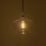 GLOBOSTAR® BALU 206-0039 Μοντέρνο Κρεμαστό Φωτιστικό Οροφής με Ντουί 1 x E27 AC 220-240V IP20 – Διάφανο – Μ22 x Π22 x Υ22cm