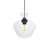 GLOBOSTAR® BALU 206-0039 Μοντέρνο Κρεμαστό Φωτιστικό Οροφής με Ντουί 1 x E27 AC 220-240V IP20 – Διάφανο – Μ22 x Π22 x Υ22cm