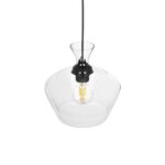 GLOBOSTAR® BALU 206-0039 Μοντέρνο Κρεμαστό Φωτιστικό Οροφής με Ντουί 1 x E27 AC 220-240V IP20 – Διάφανο – Μ22 x Π22 x Υ22cm