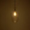 GLOBOSTAR® BALU 206-0040 Μοντέρνο Κρεμαστό Φωτιστικό Οροφής με Ντουί 1 x E27 AC 220-240V IP20 – Διάφανο – Μ20 x Π20 x Υ32cm