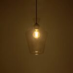 GLOBOSTAR® BALU 206-0040 Μοντέρνο Κρεμαστό Φωτιστικό Οροφής με Ντουί 1 x E27 AC 220-240V IP20 – Διάφανο – Μ20 x Π20 x Υ32cm
