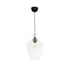 GLOBOSTAR® BALU 206-0040 Μοντέρνο Κρεμαστό Φωτιστικό Οροφής με Ντουί 1 x E27 AC 220-240V IP20 – Διάφανο – Μ20 x Π20 x Υ32cm