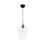 GLOBOSTAR® BALU 206-0040 Μοντέρνο Κρεμαστό Φωτιστικό Οροφής με Ντουί 1 x E27 AC 220-240V IP20 – Διάφανο – Μ20 x Π20 x Υ32cm
